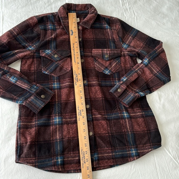 O’Neil ZUMA Super fleece Flannel Shirt Shacket Snap front closure Plaid women M - Picture 5 of 17
